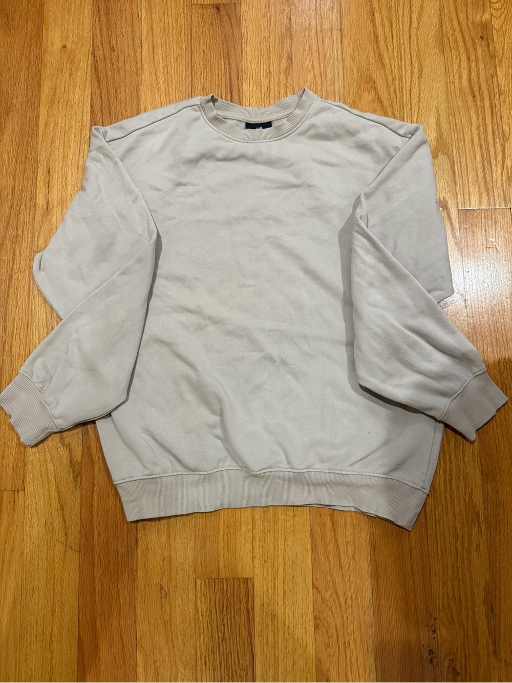 H&M Tan Relaxed Fit Crewneck Sweatshirt - Men's XS / Unisex